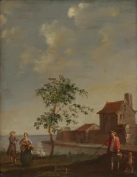 Landschaft mit figürlicher Staffage