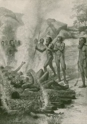 Die Feuerprobe, eine Totemzeremonie