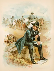 Grant auf dem Feld, letztes Kriegsjahr