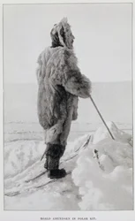 Roald Amundsen in Polaranzug, aus 