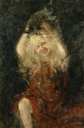 Mädchen mit Katze