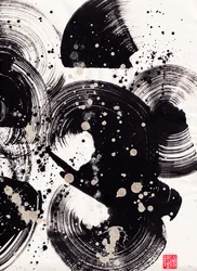 Kreis-Tintenabstraktion 2