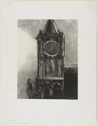 Eine Glocke im Turm schlug die Stunde, Platte 4 aus Edmond Picards Le Jure