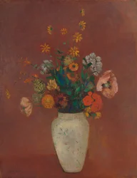 Blumenstrauß in einer chinesischen Vase, ca. 1912-14