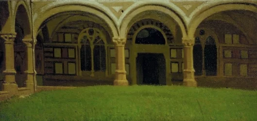 Alter florentinischer Kreuzgang, ca. 1864-65