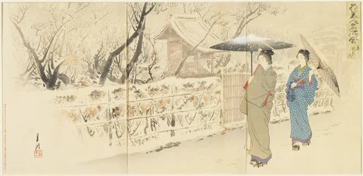 Garyo_bai Pflaume in Kameido, Dezember 1895