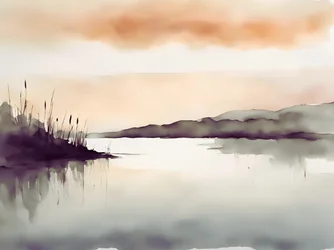 Nebelsee Gelassenheit