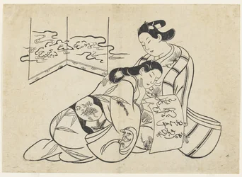(Liebende als Mitate des Daruma, der auf einem Schilfrohr den Jangtse überquert)