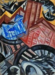 Fabrik und die Brücke