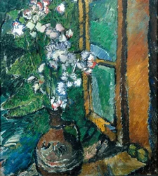 Krug mit Blumen