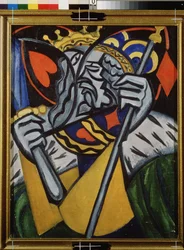 Gleichzeitige Darstellung des Herz-Königs und des Karo-Königs