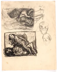 Studien zu "Macbeth und die Hexen" und zu "Zwei Frauen kämpfen um einen Mann"