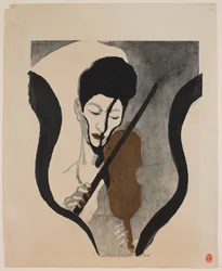 Eindruck eines Geigers (Porträt von Suwa Nejiko)