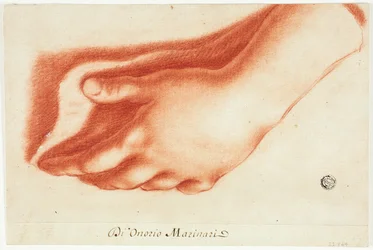 Gipsabdruck der linken Hand