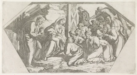 Anbetung durch die Könige (Schilderungen in der Loggia von Raffael)