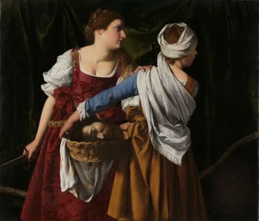 Judith und ihre Magd mit dem Kopf des Holofernes, um 1608-12