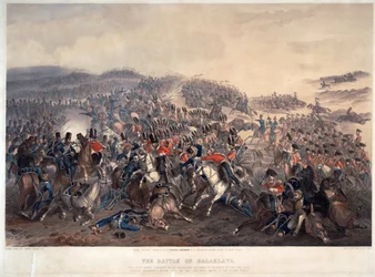 Die Schlacht von Balaklawa am 25. Oktober 1854