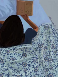 Gemütliches Lesen im Bett