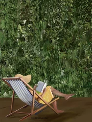 Lesen im Garten