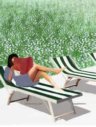Entspanntes Lesen im Garten