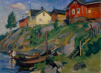 Ein Dorf in Finnland, 1915