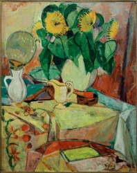 Stilleben mit Sonnenblumen