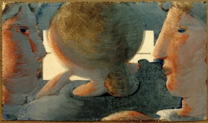 Drei Köpfe vor Fenster