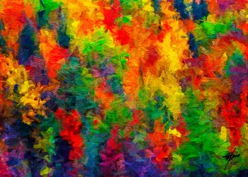 Freudige Farbexplosion