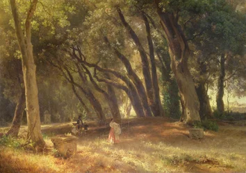 Im Garten der Villa Borghese