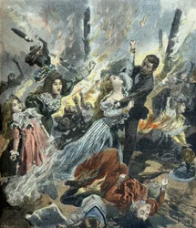 Wohltätigkeitsbasar-Brand