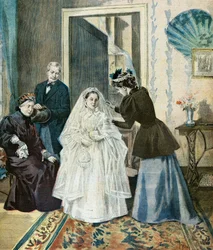 Die Toilette der Erstkommunikantin