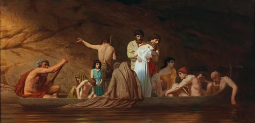 Die Barke des Charon, zweite Hälfte des 19. Jahrhunderts