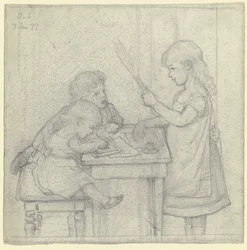 Gestellte Schulszene