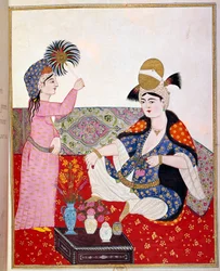 Osmanisches Reich: Darstellung eines Sultans und ihrer Dienerin