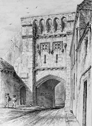 West Gate Winchester, um 1830