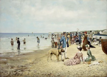 Ein Tag am Strand, 1885