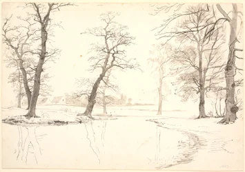 Der Fluss durch den Breelde-Wald bei Usserød