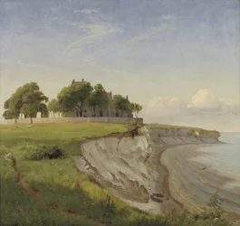 Højerup Kirche auf den Klippen von Stevns, Seeland