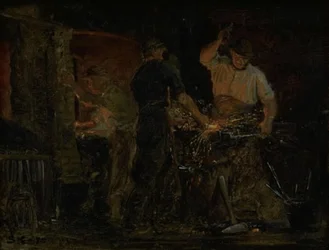Eine Schmiede in Hornbæk