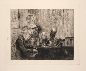 Edvard und Nina Grieg am Klavier