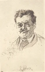 Porträt von Carl Locher, en face