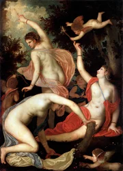 Die Grazien und Amor, um 1600-1640