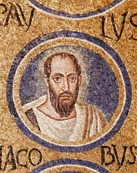 Paleochristliche Kunst: Mosaik des späten 5. Jahrhunderts von Saint Paul, Ravenna, Cappella Arcivescovile