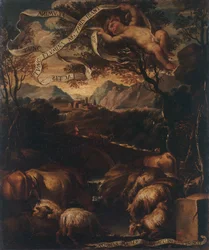 Goldenes Zeitalter, Gemälde von Paolo Gerolamo Brusco (1742-1820)