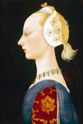 Eine junge Dame der Mode, 1462-1465