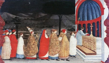 Predella des Wunders der geschändeten Hostie