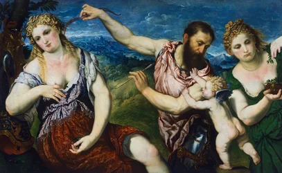 Allegorie mit Mars, Venus, Flora und Amor