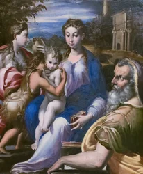 Heilige Familie mit Johannes dem Täufer und Maria Magdalena