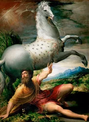 Die Bekehrung des heiligen Paulus auf dem Weg nach Damaskus