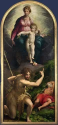 Madonna mit Kind, St. Johannes und St. Hieronymus